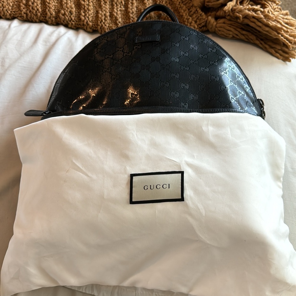 Pre owned Gucci GG black backpack, as shown in pictures. - Picture 12 of 17